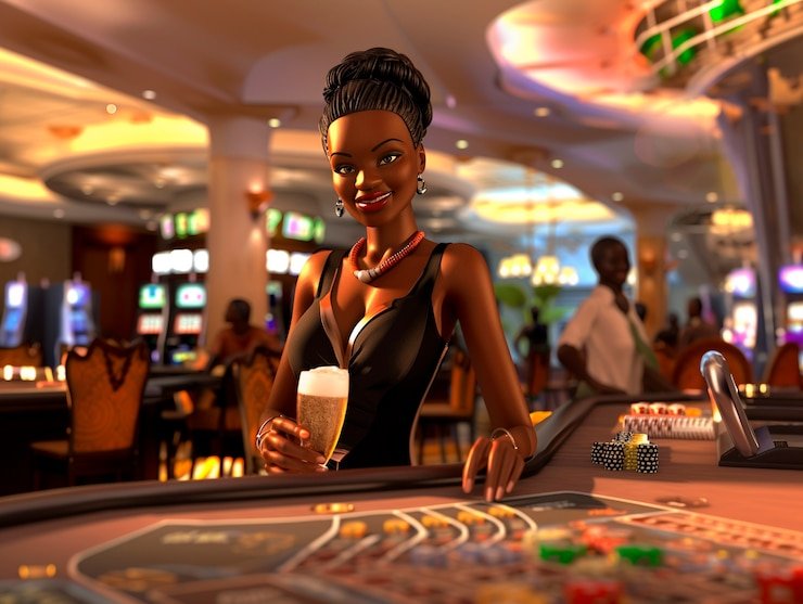 Ilustrasi mobile browsing bermain sportsbook dan casino dengan toto787
